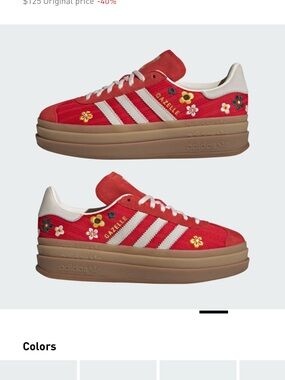 Adidas Originals X Liberty London Gazelle Bold Shoes